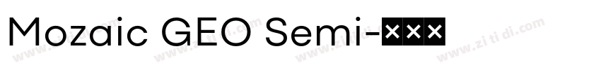 Mozaic GEO Semi字体转换